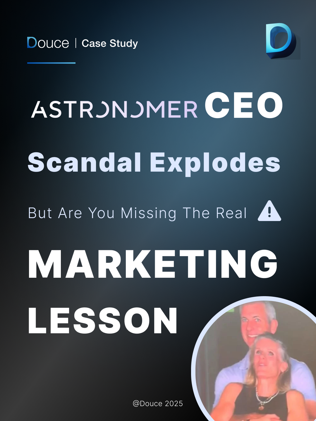 Astronomer CEO scandal trending across social media platforms. | Douce