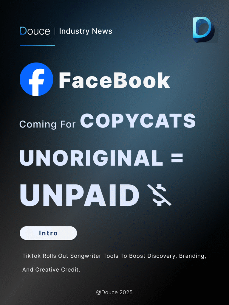 Meta cracks down on unoriginal content: “Unoriginal = Unpaid.” Visual stresses Facebook’s shift toward rewarding original creators | Douce