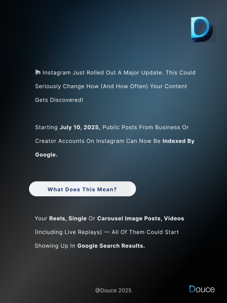 Instagram Just Got a Major SEO Upgrade | Douce