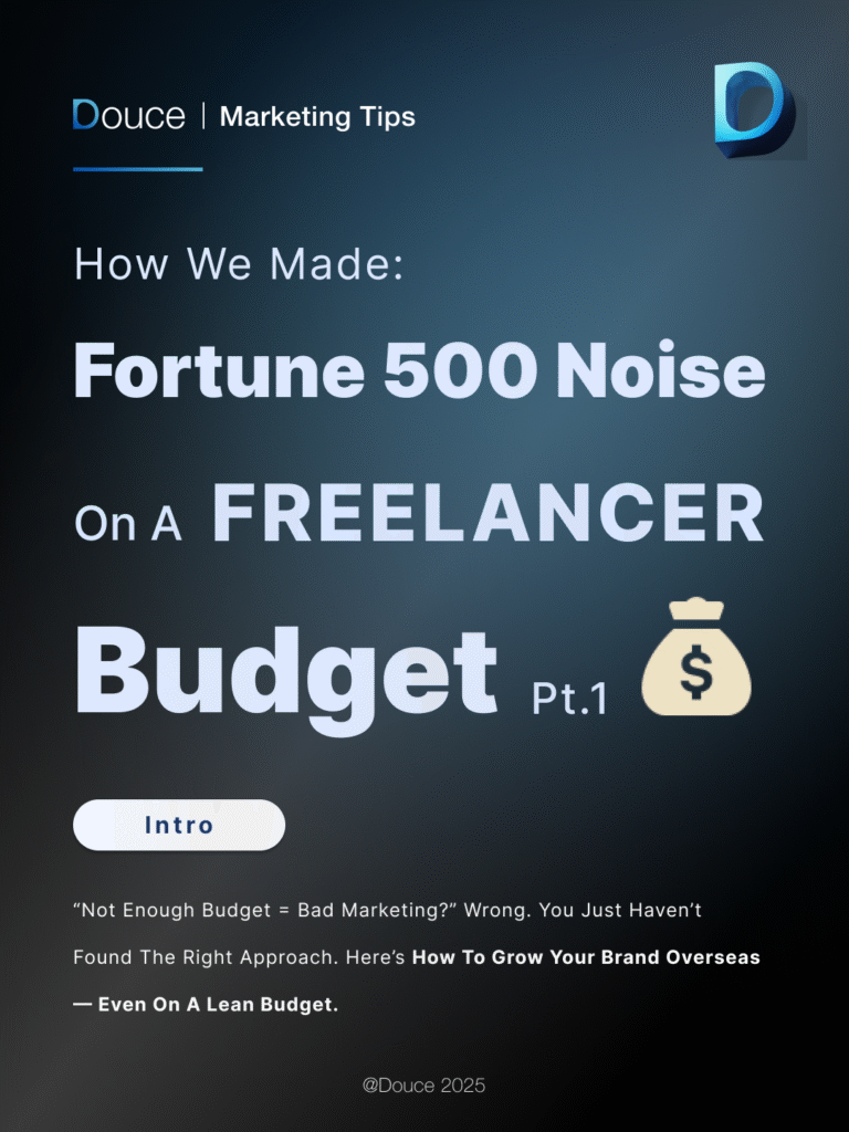 Maximum marketing results from minimum resources | Douce