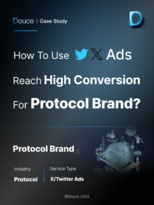 Case Study: Scaling a blockchain protocol in North America with X Ads — from exposure to real node conversions.| Douce